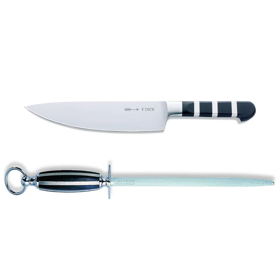 f-dick-1905-kochmesser-21-cm-set-mit-wetzstahl-25-cm image 1