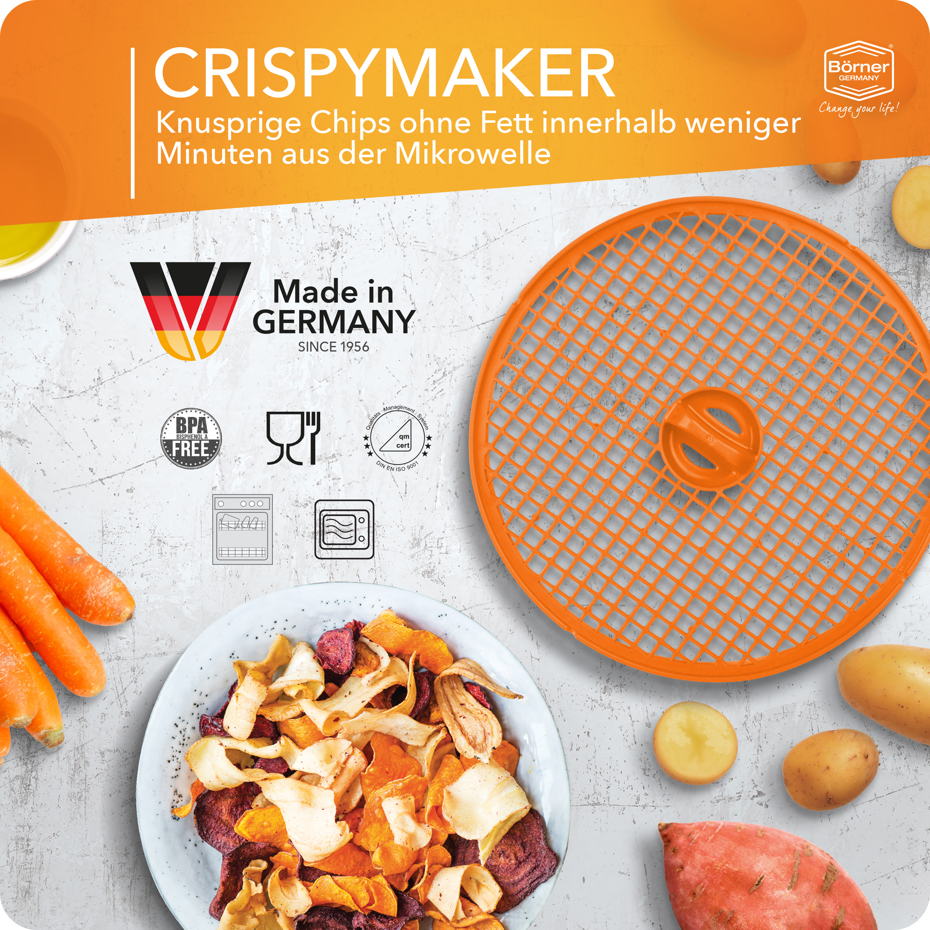 b-rner-v5-crispymaker-mikrowellen-chipsmaker-1-teilig-fettfrei image 2