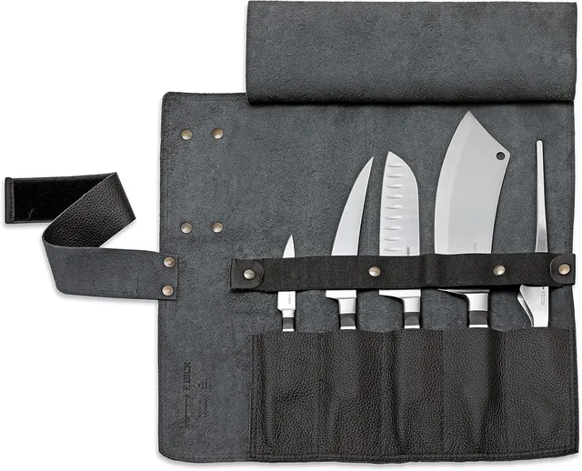 f-dick-1905-leder-rolltasche-5-teilig-schwarz image 1