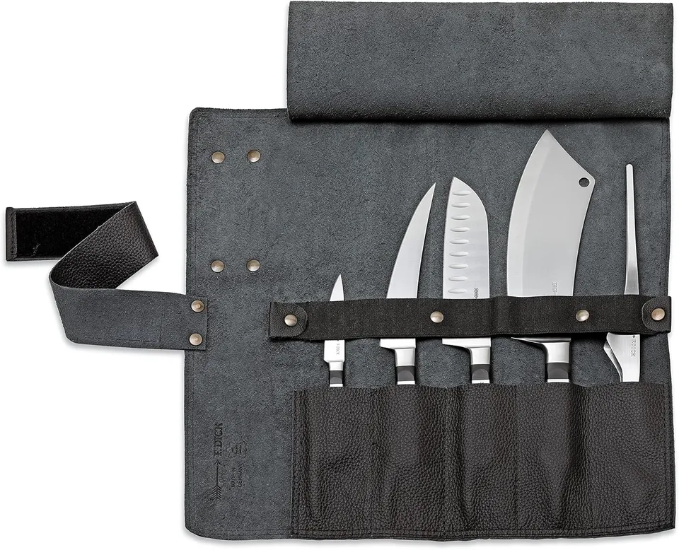 f-dick-1905-leder-rolltasche-5-teilig-schwarz image 1