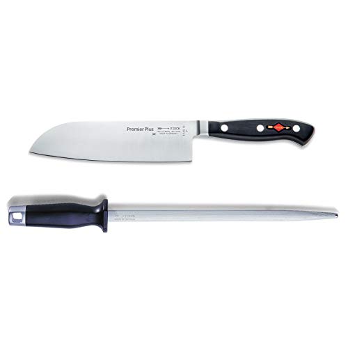 f-dick-premier-plus-santoku-18-cm-messerset-mit-wetzstahl-geschmiedet image 5