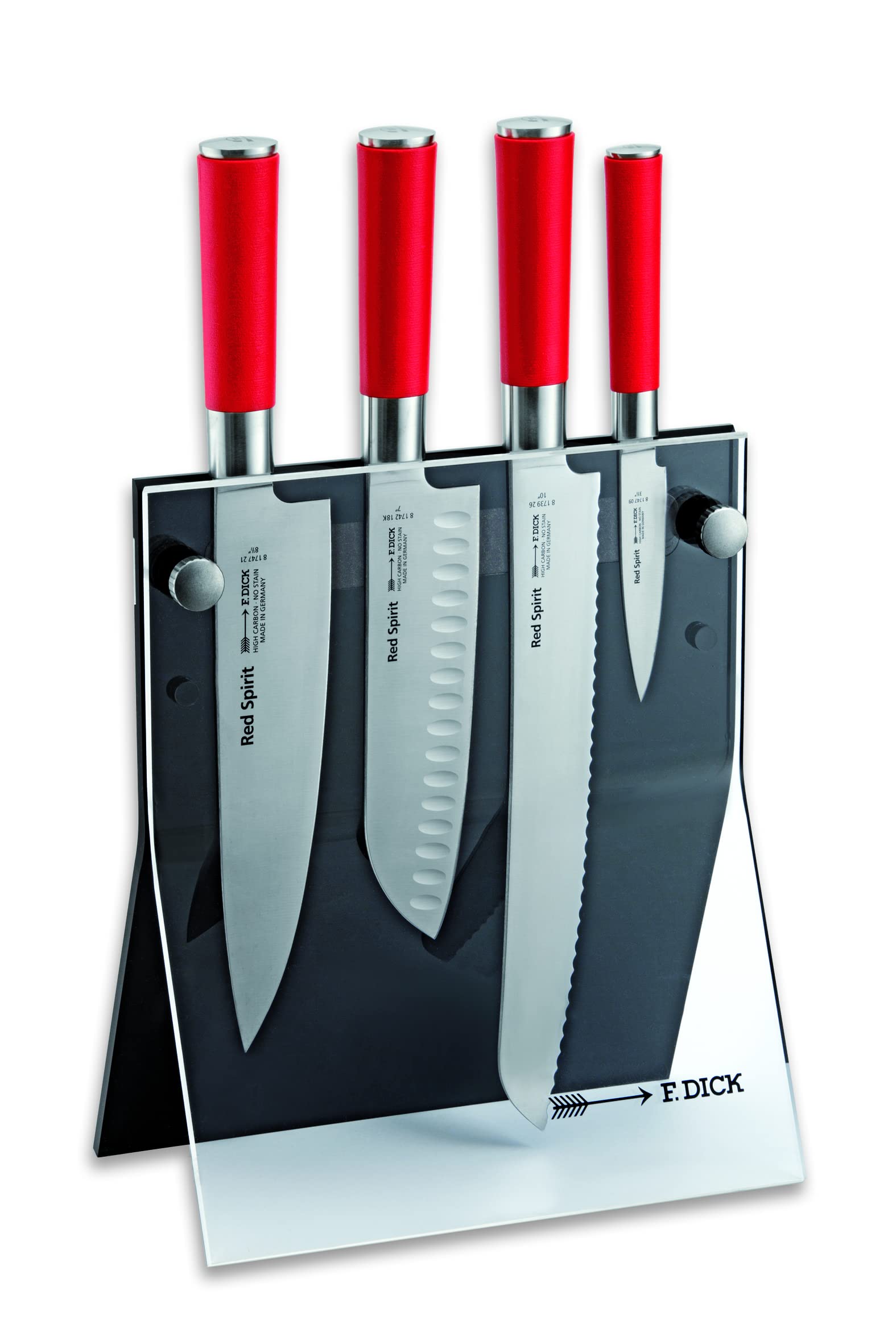 f-dick-red-spirit-messerblock-schwarz-4-messer-acryl image 2
