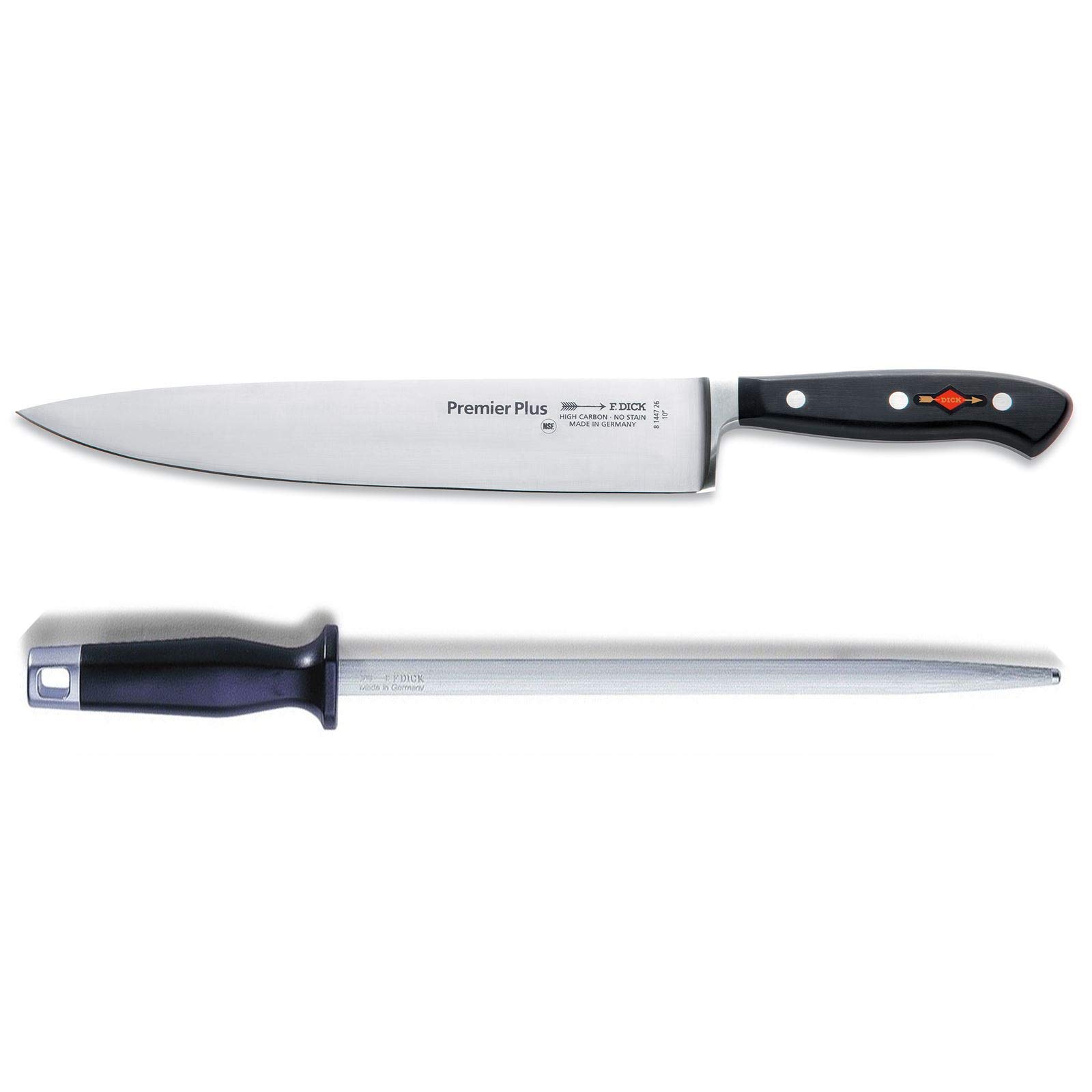 dick-premier-plus-kochmesser-26-cm-set-mit-wetzstahl-geschmiedet image 1