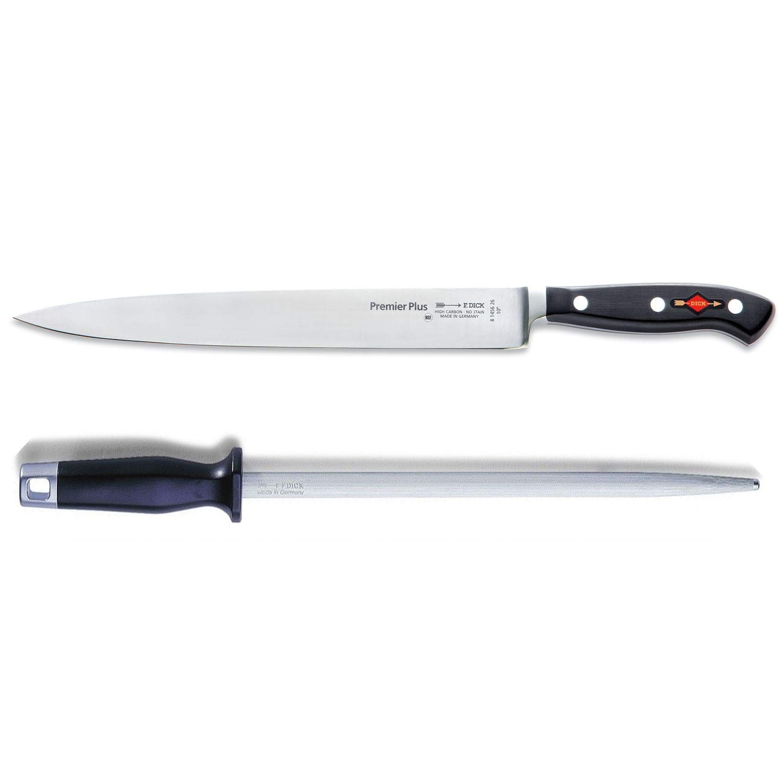 f-dick-premier-plus-tranchiermesser-26-cm-set-mit-wetzstahl-30-cm image 1