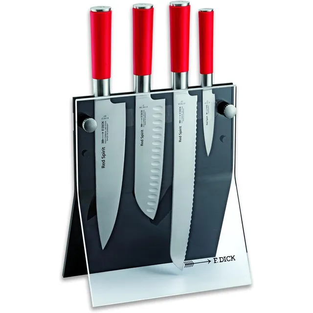 f-dick-red-spirit-messerblock-schwarz-4-messer-acryl image 1