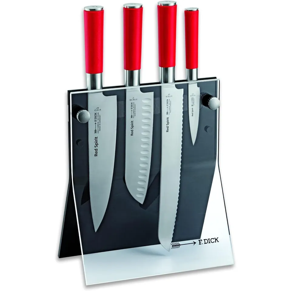 f-dick-red-spirit-messerblock-schwarz-4-messer-acryl image 1