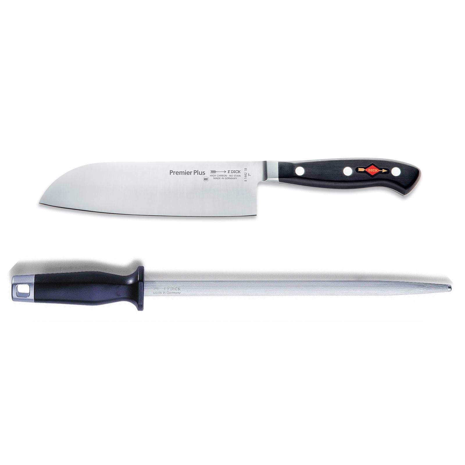 f-dick-premier-plus-santoku-18-cm-messerset-mit-wetzstahl-geschmiedet image 1