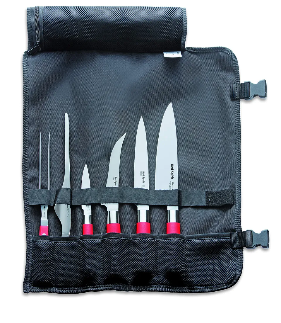 dick-red-spirit-81767000-messerset-rolltasche-rot-6-teilig image 1