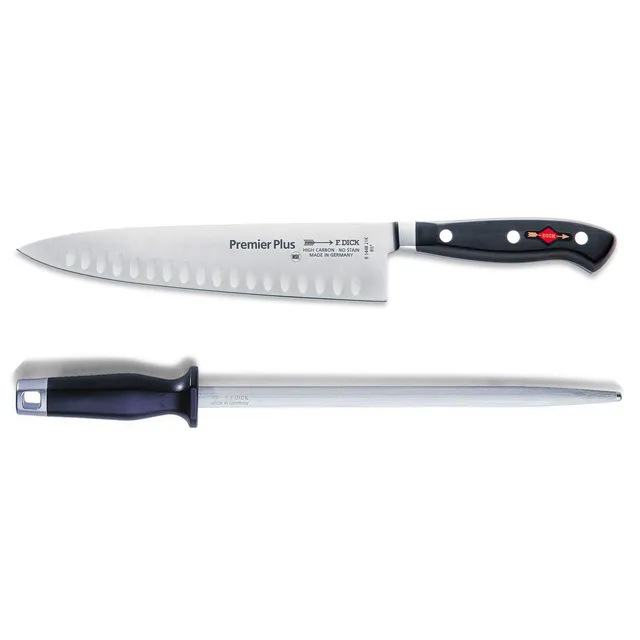 f-dick-premier-plus-kochmesser-21-cm-kullenschliff-set-25-cm-stahl image 1