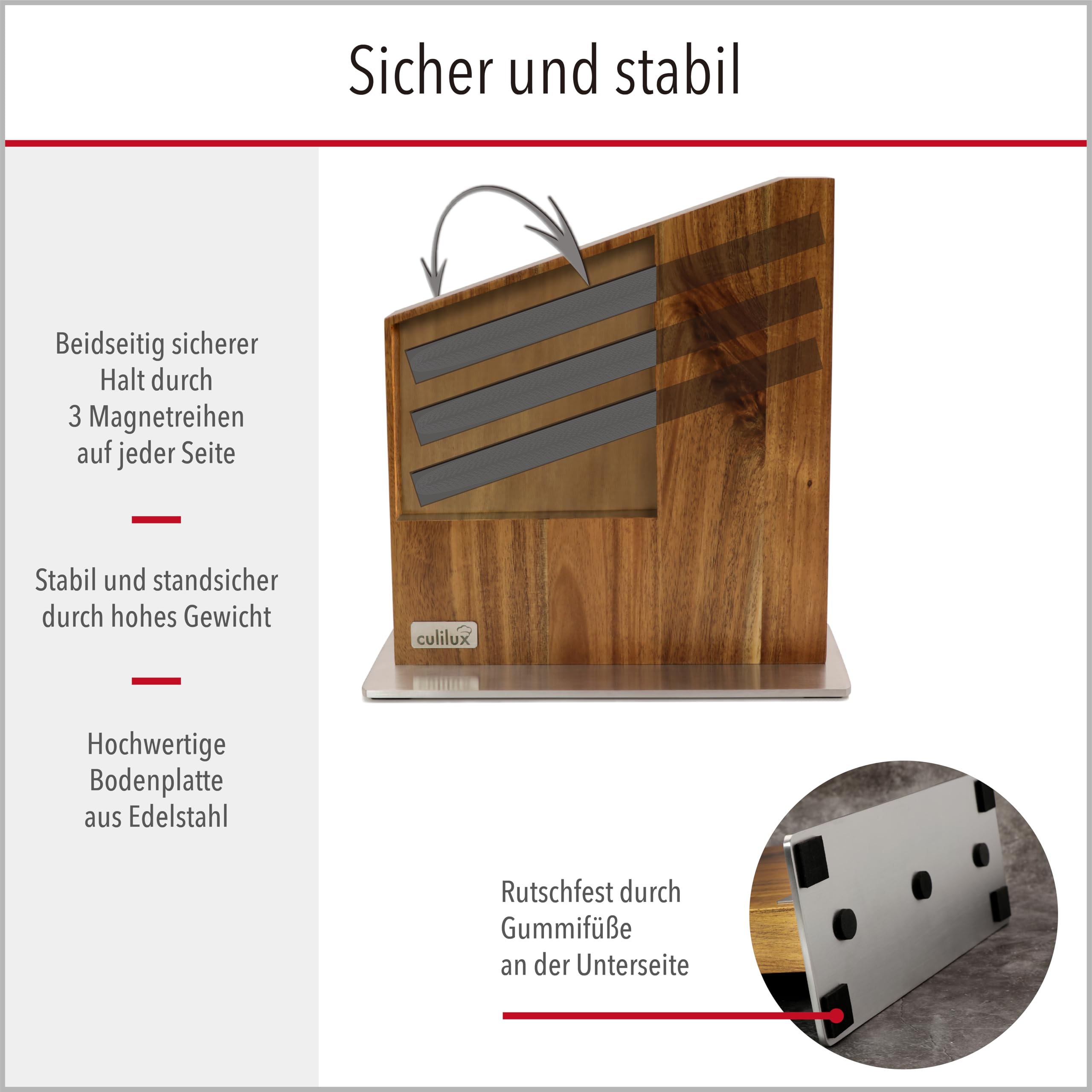 culilux-gourmet-messerblock-magnetisch-akazie-10-messer image 4