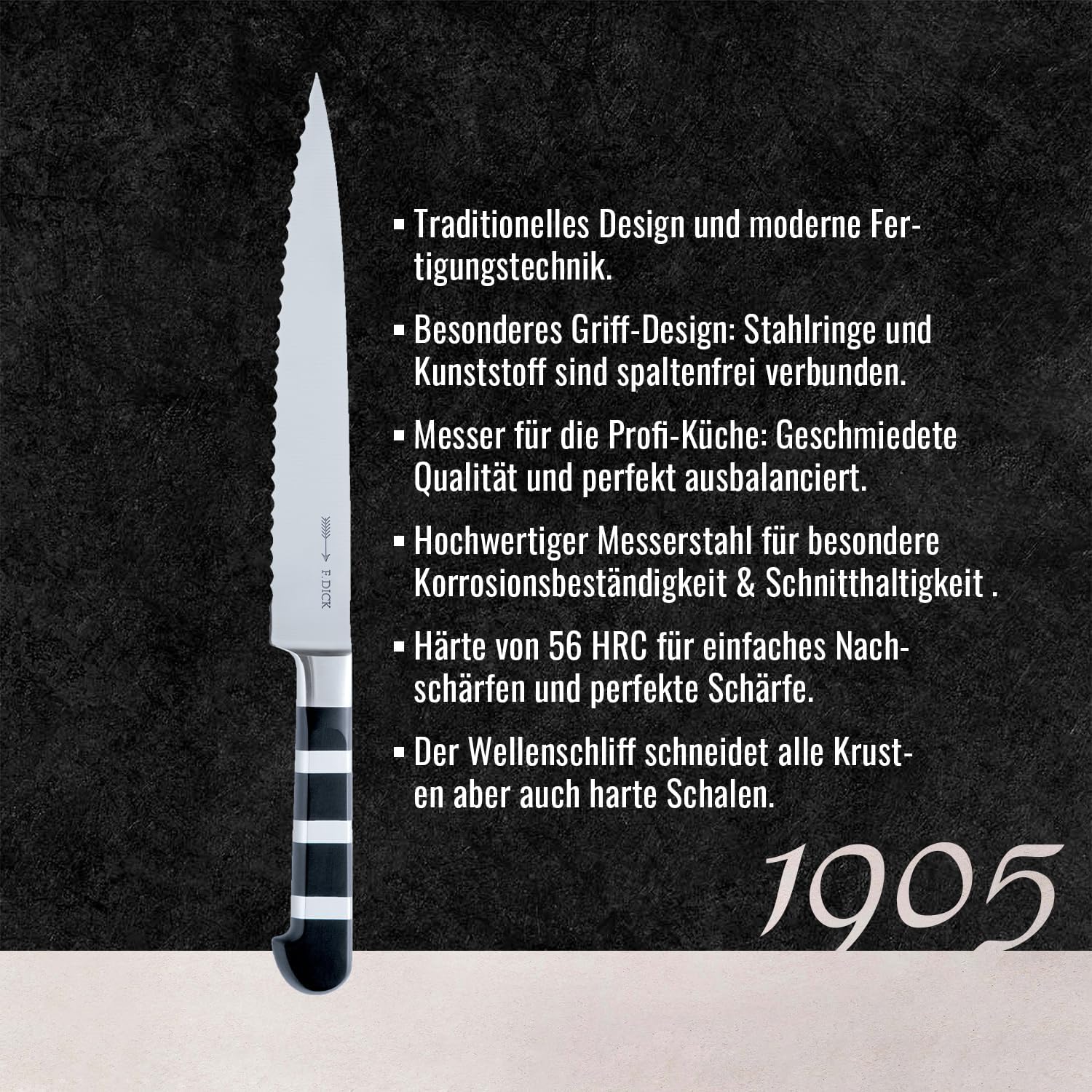 f-dick-1905-tranchiermesser-21-cm-wellenschliff-geschmiedet image 3