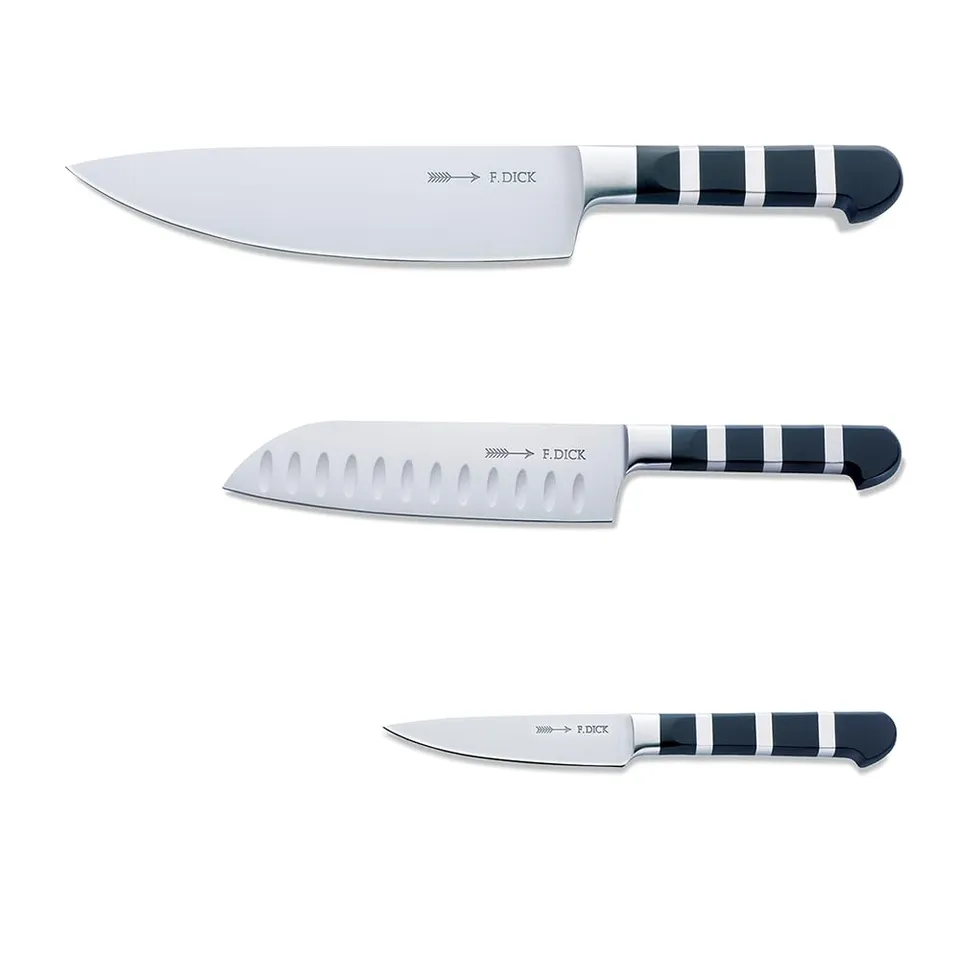 f-dick-1905-messerset-3-teilig-mit-santoku-edelstahl image 1
