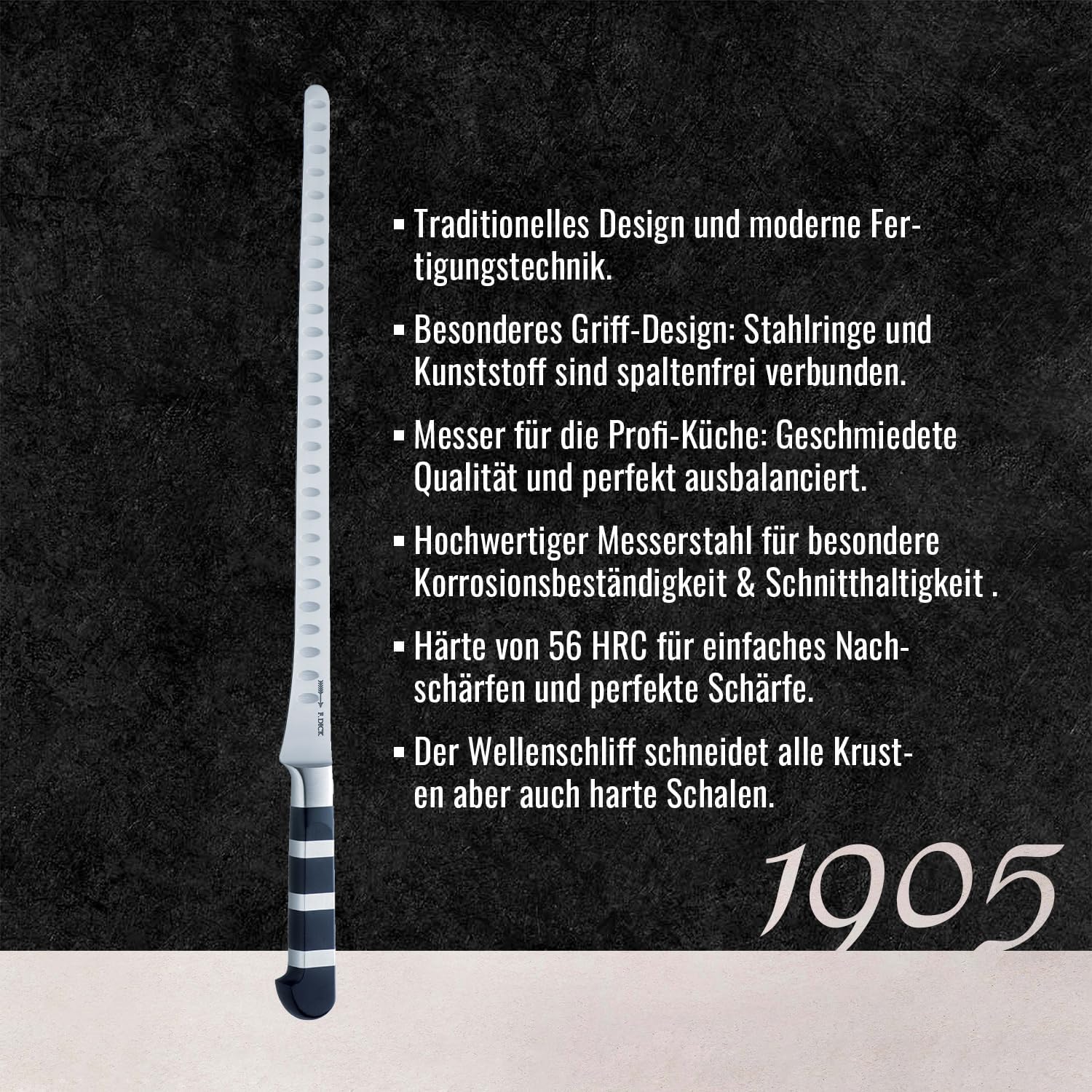 f-dick-1905-lachsmesser-32-cm-schinkenmesser-kullenschliff image 3