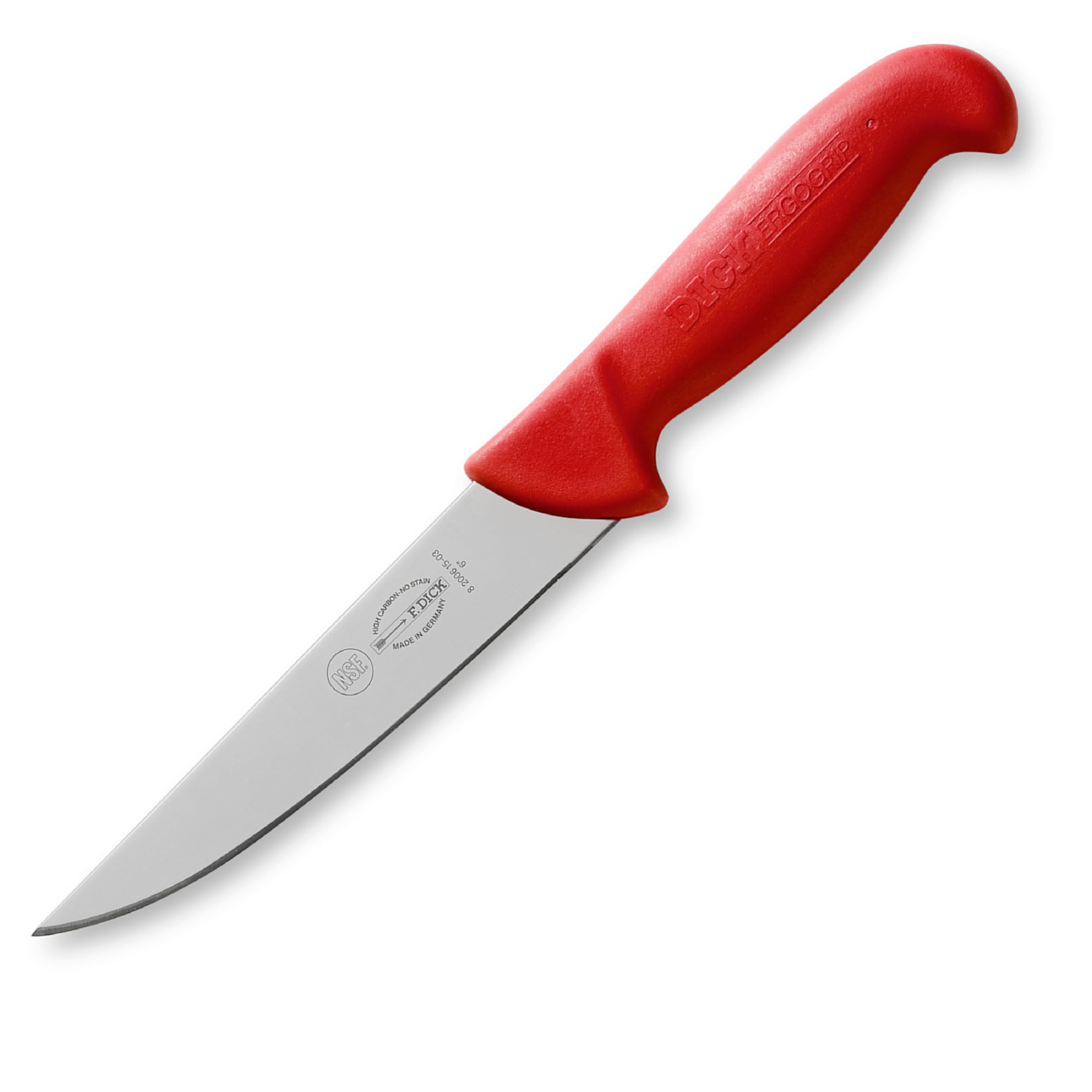 dick-ergogrip-stechmesser-15-cm-rot-schmal-rostfrei image 1