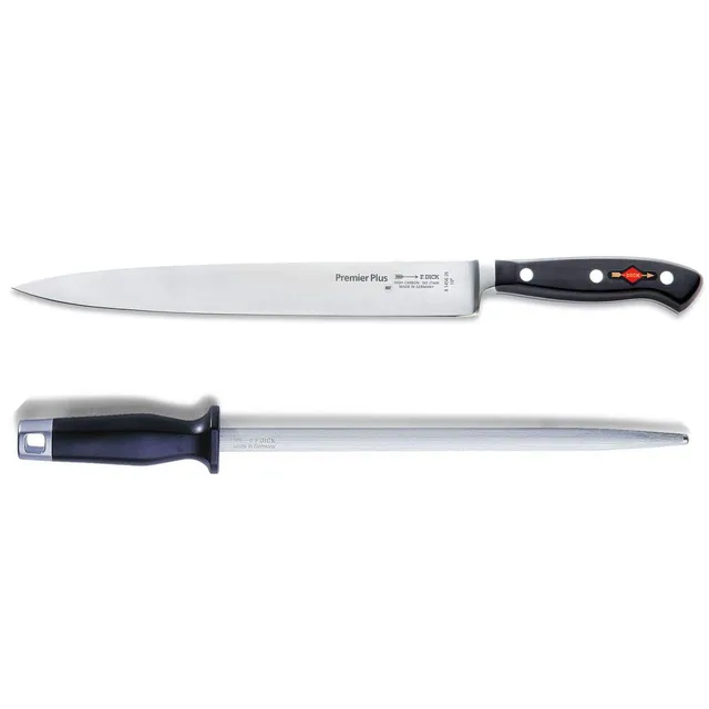 f-dick-premier-plus-tranchiermesser-26-cm-set-mit-wetzstahl-30-cm image 1